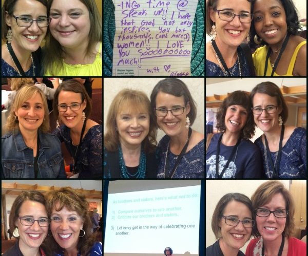 Katie M. Reid's pic collage of Carol Kent's Speak Up Conference 2017