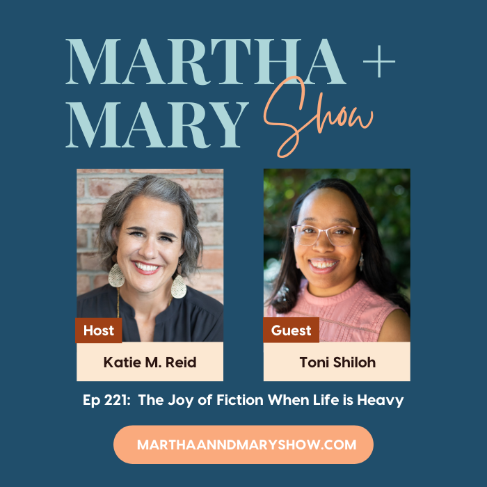 Toni Shiloh award-winning fiction author on Martha + Mary Show podcast