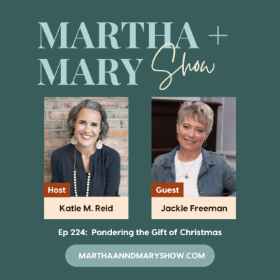 Interview with Jackie Freeman on Martha and Mary Show podcast Christmas